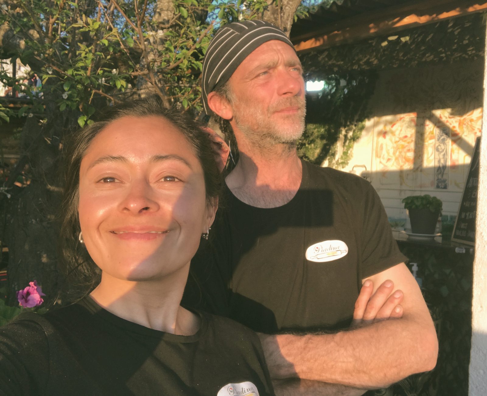 Matteo e Susan, fundadores da Piadina