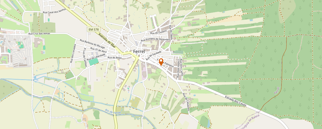 Mapa — R. Padre António Marcelino, Ferrel, Peniche